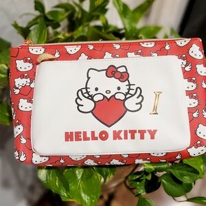#046 Hello Kitty Red and White Clutch/Make Up Bag
